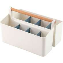 1pc Minimalist Handheld Divided Storage Box, Baby Room Desktop Organizer, Multi-Functional Storage Supplies (Multi-Color) - Multicolor - View 12