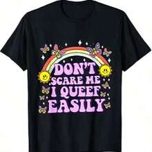 Women's Christmas T-Shirts, Funny Holiday T-Shirts, New Year's T-Shirts With Loving And Humorous Prints For Adults, 100% Cotton, Graphic Printed T-Shirts For Women, Casual Round Neck Short Sleeve T-Shirt, 1 Piece, Fashionable T-Shirt, Breathable And Comfortable. - 尷尬襯衫005 - 查看 7