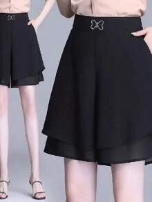 Women Shorts - Black - View 4