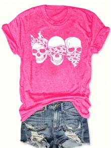 Camiseta de mujer para primavera y verano - Negro - Ver 7