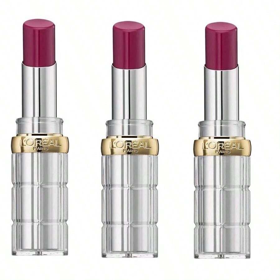 3 Pcs L'Oreal Colour Riche Shine Lipstick - Hype 464 - Red - View 1