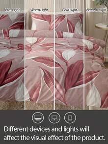 2/3 Pcs Set, 100% Polyester, Soft & Breathable Duvet Cover Set (1 Duvet Cover, 1/2 Pillowcase), Without Comforter Filler, All Season Modern Style Bedding Set - Multicolor - View 6