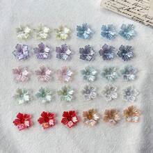 120颗多色AB极光雏菊花珠，透明炫彩亚克力雏菊花瓣散珠，适用于DIY珠宝制作、耳环、手链、项链和手工工艺配件 - 彩色 - 查看 10