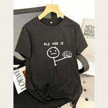New Arrival 2026: Haunted Mansion Women's T-Shirt - Officially Inspired By Y2K, Featuring A Constance Leota And Little Leota Graphic. Soft And Breathable, 100% Cotton Fabric, For Everyday Wear. Women's Graphic Print T-Shirt. - 黑色 7 - 查看 1