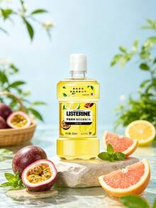 listerine 250ml/8.45 Fl Oz Alcohol-Free Grapefruit Passionfruit Mouthwash, Fresh Fruity Flavor, Gentle On Oral Cavity, Kills 99% Oral Bacteria, Combats Bad Breath And Plaque, Enriched With Essential Oils, For Daily Use, Holiday & Mother's Day Gift - Passion Fruit - View 5