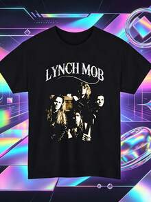 Camiseta de la Lynch ob, camiseta vintage de música rock de.,Embalaje individual - Negro - Ver 9