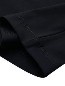 TECTOP Men's Golf Polo Shirt, Comfortable & Breathable, Button Design, Suitable For Outdoor Sports & Fitness - Black - View 7