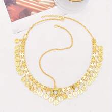 1 pieza Cadena para la cabeza brillante, Tocado nupcial con strass, Cadena para la cabeza de estilo bohemio, Adecuado para fiestas, bodas, fiestas - Multicolor - Ver 13