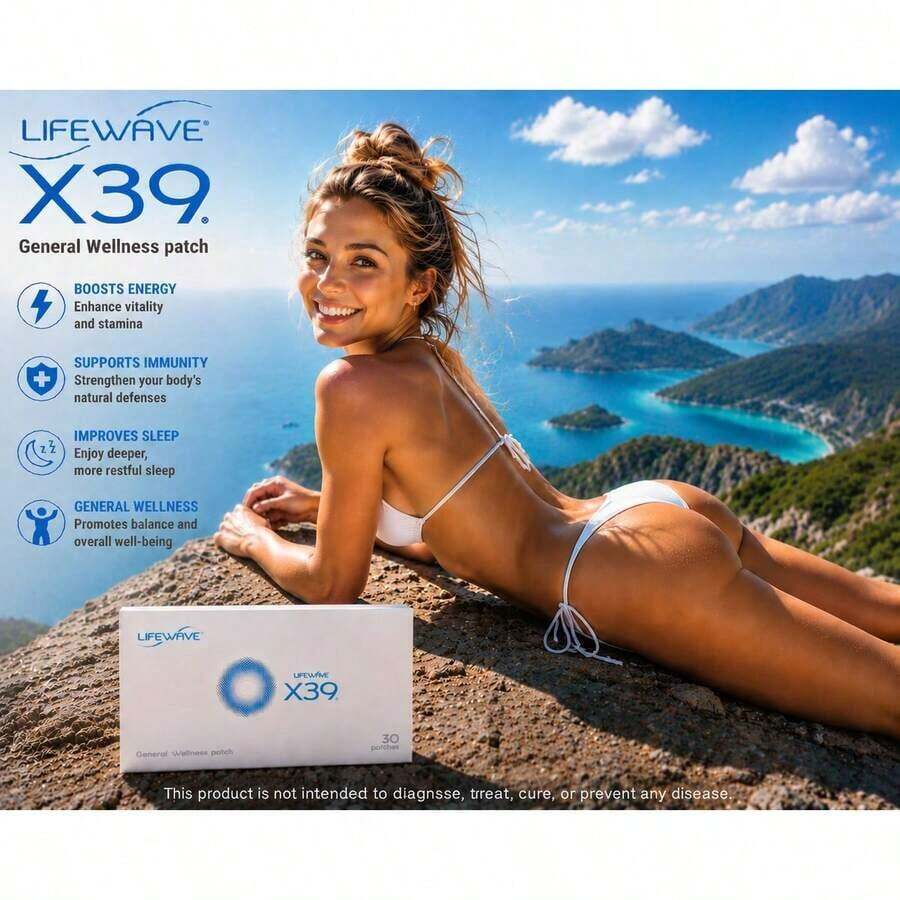 LifeWave X39 Patches - Supports Improvements Of Strength And Stamina,Body Care - Supports Improved Exercise Performance - No Or Stimulants - Innovative Patch Technology For Enhanced Wellness -30 Pieces Per Piece ,Keep Your Body Healthy And Rejuvenate You,Can Be Used Both Morning And Evening,Halloween Gift.