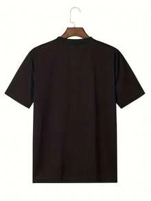 1 Camiseta de Patrón de Camión Clásico con Cuerpo Cuadrado, %, Manga Corta, Cuello Redondo, Estilo Casual, Diseño de Caricatura, Tejido de Punto, Lavada - Camiseta Gráfica Negra para Hombre Casual de Manga Corta Tee Hombre Verano Hawaiano Caza Hombre Cl - Negro - Ver 2