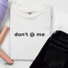 short-sleeveCamiseta gráfica sarcástica y divertida "No me etiquetes" - Camiseta unisex cómoda100% Cotton - Blanco - Ver 6