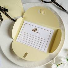 Envelope And Stationery Set, 16Pcs Gold Foil Letter Paper Envelope Kit, Pink/Black/White Gold Luxury Design, Handwritten Love Letter Birthday Gift Greeting Card Set - A - View 7