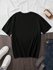 ¡Oferta por tiempo limitado, unidades limitadas,  relámpago! Camisas casuales para mujer, camisetas de poliéster para mujer, camisas elegantes. Camiseta con estampado de tigre audaz, con un drapeado suave, camiseta elegante y de verano, corte holgado que realza la figura y se adapta a todos los tipos de cuerpo, tejido transpirable y agradable para la piel que es suave y cómodo, y estilo retro, ideal para - Negro - Ver 2