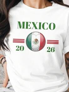 Camiseta de aficionado al fútbol de la Copa Mundial de México 2026, ropa de fútbol con la bandera mexicana - Negro - Ver 6
