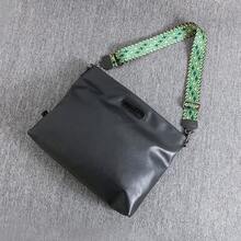 Men Crossbody Bags - Black (green Floral Bra Strap) - View 1