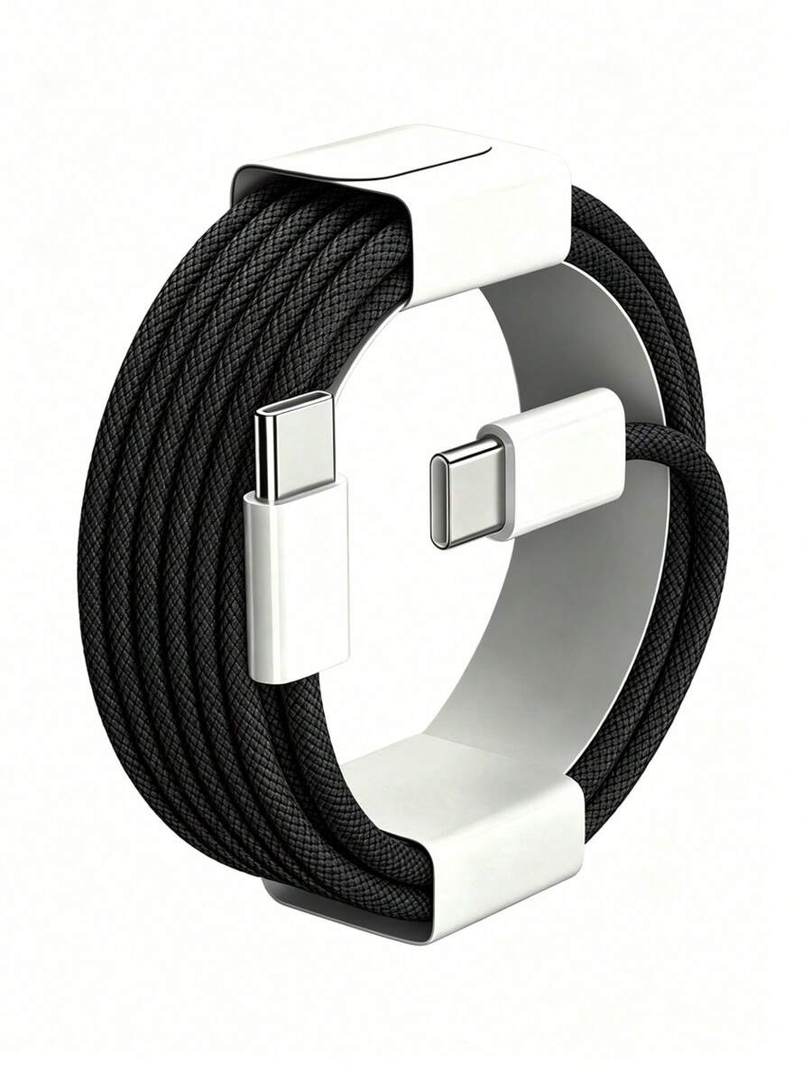 USB-C 快充線 兼容 17/16/15,USB-C 轉 Type-C 充電與數據線 (3.3/6.6/10英尺 尼龍編織) 用於室內/室外/旅行和車內,快充兼容 17/16/15/Pro/Pro Max,Android 手機 - 黑色 - 查看 1
