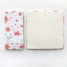 1pc Fresh Floral Cover Weekly Planner Notebook, 3 Colors Available, Grid Pages For Recording Schedule & Journaling, Smooth Paper, Practical & Spring-Inspired School Supplies - Single Piece - View 9