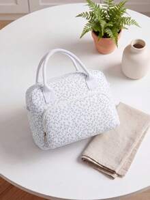 1pc Insulated Lunch Bag For Women,Lunch Tote Bag, Lunch Box Bag,Outdoor Picnic Insulated Bag,Student Thickened Cute Lunch Bag, Reusable Lunch Tote Bag, Portable Picnic Ice Bag For Work, Picnic, School Or Travel Lunch Box Bag School Supplies Stuff Accessories Bag For School School Accessories School Stuff For Traveling Waterproof Bag Insulated Lunch Bag Lunchbox - 薰衣草色 - 查看 4