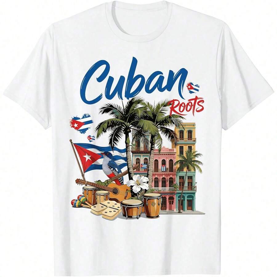 Idea de atuendo con la bandera na para mujeres y camiseta con el legado latino de - Negro - Ver 1