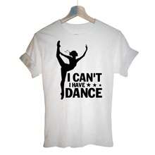 Camiseta de bailarina de ballet Harajuku, camiseta divertida para mujer, tops, camiseta de gran tamaño, camisetas con estampados, ropa estética - Blanco - Ver 1