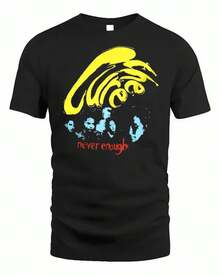 Klassisches Unisex-T-Shirt aus Baumwolle im Y2K-Stil, Vatertagsgeschenk, Rundhalsausschnitt, kurze Ärmel, für Damen und Herren - Schwarz - Übersicht 7