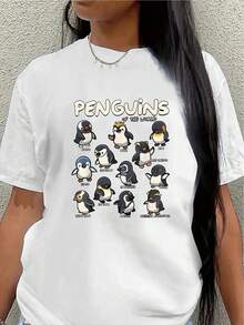 Ligero y duradero, con diseños que presentan pingüinos de todo el mundo, es perfecto para uso casual en casa, en la oficina o en un restaurante, ofreciendo una experiencia de uso diario cómoda. - Blanco - Ver 1