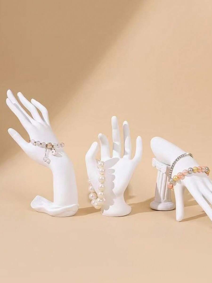 In Stock Hand Bracelet Display Model, OK Hand Prop Stand, Jewelry Hand Accessories, Bracelet, Bangle, Ring Display Prop - PVC Black Armrest With Seat - View 1