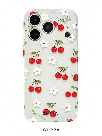 GIIPPA 1 Pieza Funda para Teléfono 17 Pro Max con diseño de fondo gris claro con cerezos y pequeños flores, compatible con Teléfono 16 Pro Max, 15 Pro Max, 14 Pro Max, Funda de teléfono coreana elegante e interesante, también se ajusta a 11/12/13/14/15/90 Pro Max Plus, Diseño elegante adecuado tanto para hombres como para mujeres, regalo ideal para la novia en Navidad, San Valentín, Pascua, temporada de bodas y cumpleaños