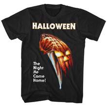Men's Vintage Halloween Horror Movie Poster #Summer T-Shirts And Tops - 黑色 - 查看 2