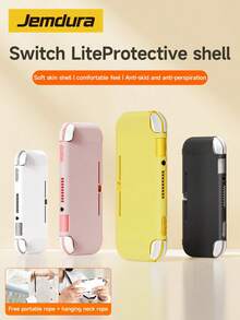 3pcs Switch Lite Protection Case Set - Solid Color Soft Shell, Handheld Or Crossbody, Ideal Gift Compatible With Switch Gamers - Multicolor - View 2