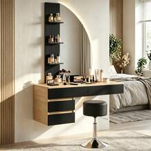 Black + Black Round Stool