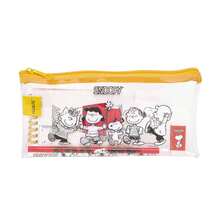 Safta Snoopy 兒童雙層鉛筆盒，附兩個隔層與拉鍊，背面附彈性帶可固定，開學季收納整理盒 - 標準 - 查看 1