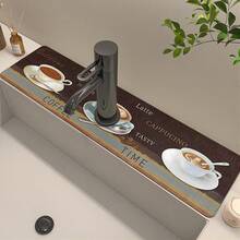 1件装 Your Coffee Style 多尺寸水龙头排水垫，厨房水龙头排水垫，防滑硅藻土橡胶材质，水龙头桌面保护垫 - 彩色 - 查看 12