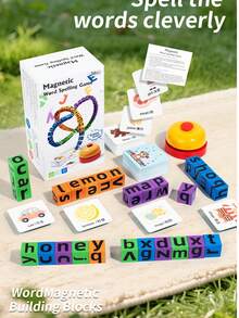 1 Set Wooden Puzzle Challenge Game Traffic Scene Blocks Memory Card Buzzer Game, 3+ Years Old Children's Logic Enlightenment Early Education Intellectual Tabletop Game, Parent-Child Interactive Brain Teaser Toy - Multicolor - View 4