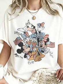 Mickey And Friends 4th Of July Shirt, Funny Disney 4th Of July Shirt, Disney World Shirt, Mickey And Friend Disney Shirt, Disney Family Trip--Disneys Disneyland Paris The Magic Kingdom Disneyesque The House Of Mouse Mickey Mouse Empire Modest Summer Outfits Take That T Shirt Summer Coord Tops For Women Summer Summer Clothes Women Summer Clothes Summer Tops Summer Tops Women Summer Co Ord Summer Top Summer Outfits White Top Black Top Holiday Outfits For Women  Tops For Women Summer Holiday Gifts Valentine's Day Gifts Earth Day Gifts Oktoberfest Gifts Summer Bank Holiday Gifts - trắng - Xem 1