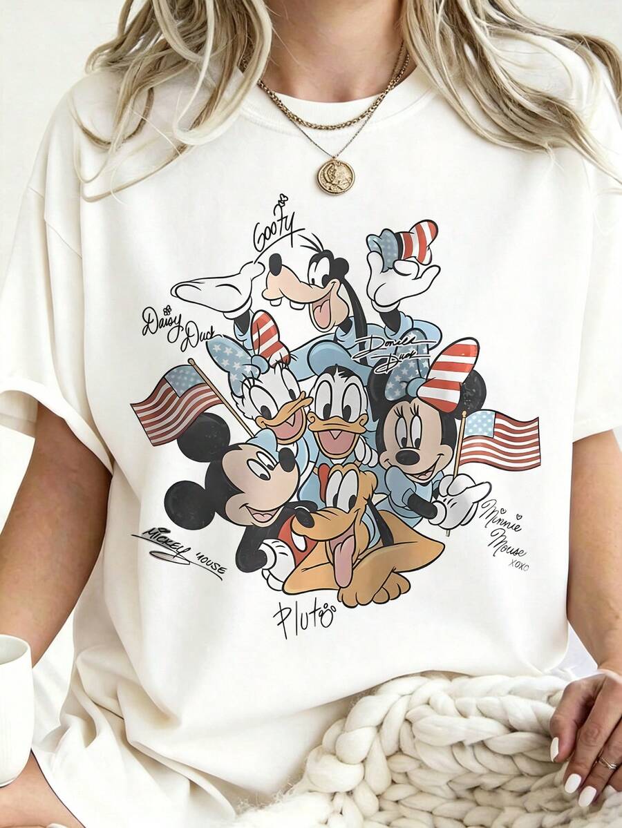 Mickey And Friends 4th Of July Shirt, Funny Disney 4th Of July Shirt, Disney World Shirt, Mickey And Friend Disney Shirt, Disney Family Trip--Disneys Disneyland Paris The Magic Kingdom Disneyesque The House Of Mouse Mickey Mouse Empire Modest Summer Outfits Take That T Shirt Summer Coord Tops For Women Summer Summer Clothes Women Summer Clothes Summer Tops Summer Tops Women Summer Co Ord Summer Top Summer Outfits White Top Black Top Holiday Outfits For Women  Tops For Women Summer Holiday Gifts Valentine's Day Gifts Earth Day Gifts Oktoberfest Gifts Summer Bank Holiday Gifts - trắng - Xem 1