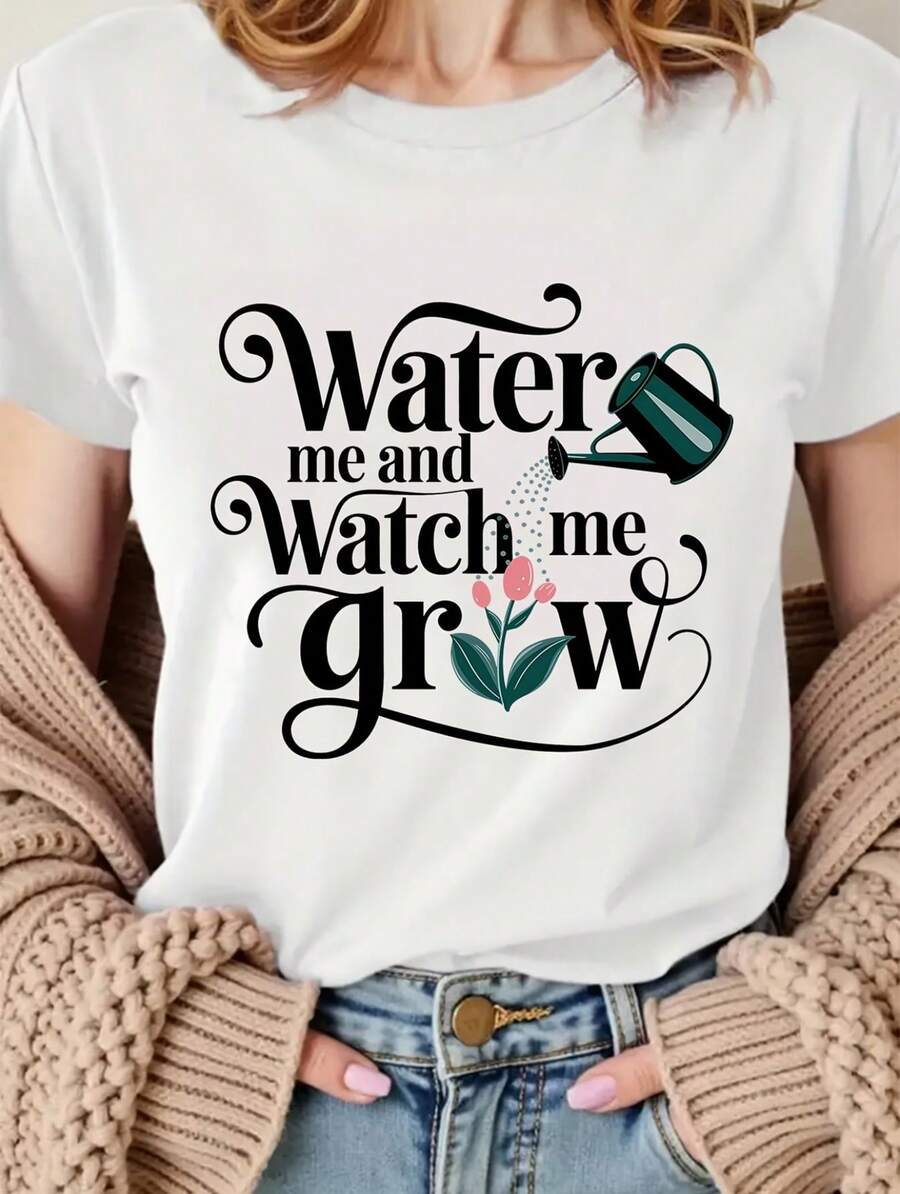 Camiseta de Mujer 100% Algodón Puro, Estilo Bohemio, con Estampado Floral Artístico, Casual, Básica, de Manga Corta, a la Moda. Camiseta de Mujer con Patrón Vintage Bohemio, 100% Algodón, Suave, Transpirable, Cuello Redondo, Manga Corta, Estilo Boho Urbano. - Blanco - Ver 1