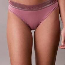 Calvin Klein Icon Cotton Modal Metallic Bikini QF8827 - Soft Mauve - View 1