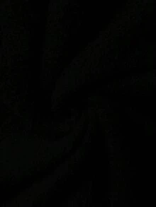 Chaleco de lana sin mangas de estilo elegante francés color albaricoque con cuello alto, corte asimétrico, adecuado para salir y asistir a fiestas, otoño/invierno - Negro - Ver 4