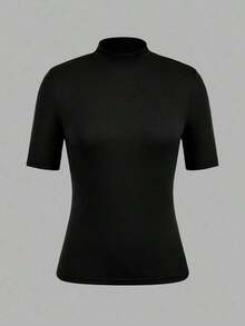 Set de 2 camisetas de manga larga y cuello alto ajustadas como capa base para mujer, adecuadas para la transición de otoño y para salir - Multicolor - Ver 7