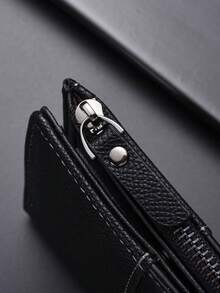 New Men's Short Zipper Wallet, Multi-Card Slots Large Capacity Card Holder Portable,Fathers Day Gifts - Multicolor - View 8