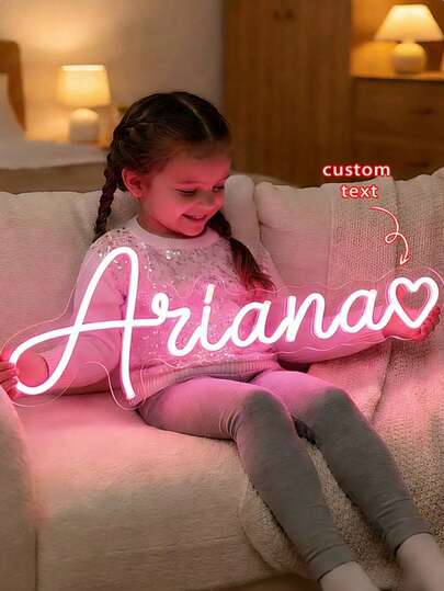 Custom LED Name Neon Light USB Night Light, Personalized Wedding, Birthday, Christmas, Halloween Gift, Home And Kids Room Wall Decor, Event Backdrop, Bar
