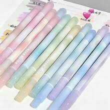 4 buah Stabilo Dua Ujung Gradien Pastel | Estetika Jepang | Spidol Anti Luntur Cepat Kering Cocok untuk Catatan dan Jurnal | Alat Tulis Lucu Bergaya - Rectangle - View 4