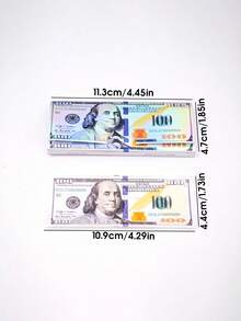 1/8/50 Peças Novidade Cones Pré-Enrolados de Nota de Dólar - Papel de Enrolar Queima Lenta Tamanho Grande de 110mm, Embalagens de Cigarro com Padrão de Dinheiro Engraçado, Acessórios de Fumo Portáteis para Uso Diário, Festas, Reuniões, Presente Legal e Único para Homens, Mulheres, Família e Amigos - Multicolorido - Visão 8