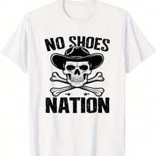 Camiseta Vintage No Ss No Nation con Frases Divertidas, para Todas las Temporadas, 190g de Algodón, Impresión a una Cara, Cuello Redondo, Manga Corta - Color 8 - Ver 4