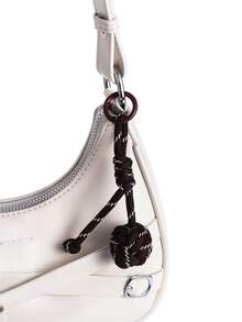 1 pieza Colgante de nudo de cuerda tejida colorida, diseño de nudo hecho a mano de cuerda de nailon, mosquetón ligero y duradero para exteriores, esquema de color dopamina fresco, accesorio versátil para bolso - Multicolor - Ver 11