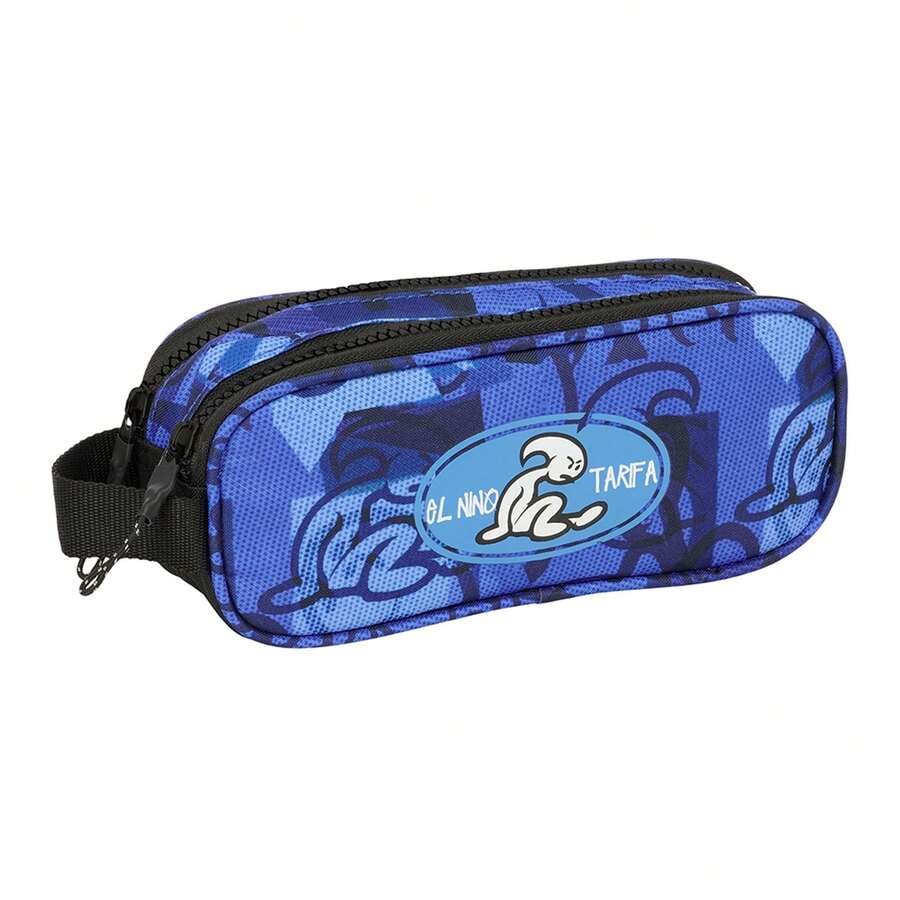 El niño School Pencil Case Kids And Teens Organizer With 1 Compartment And Zipper, Central Inner Pocket With Zipper, Back To School, Durable, Durabl - Doble - View 1