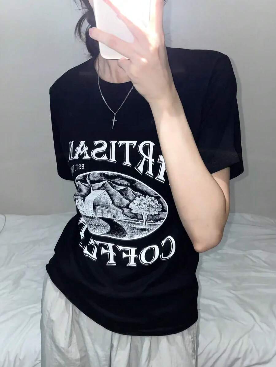 Women T-Shirts - Black - View 1