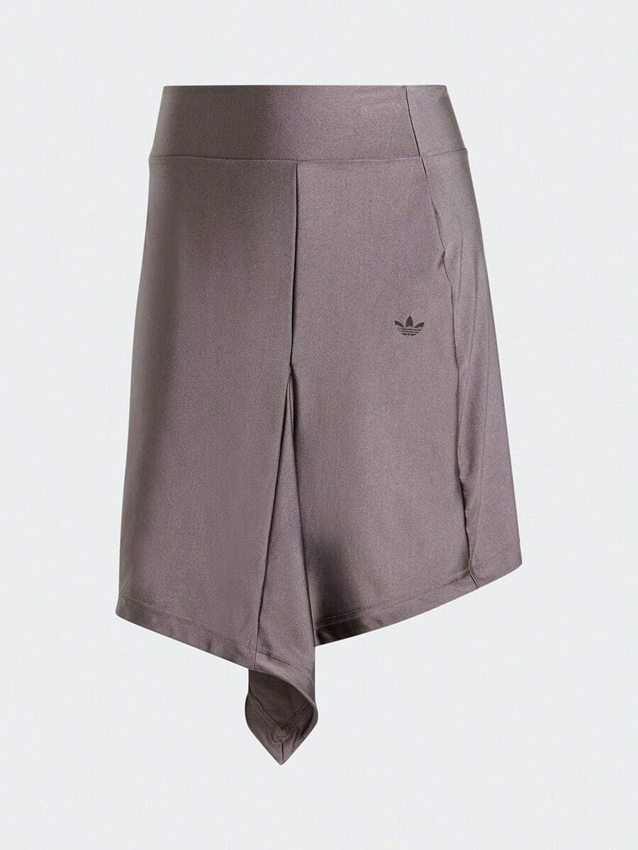 Adidas Chân váy mini ôm dáng bất đối xứng cá nhân hóa, quần áo nữ, IS2381, Xuân/Hè - tro than - Xem 1