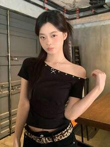 Women Tops - Black - View 4